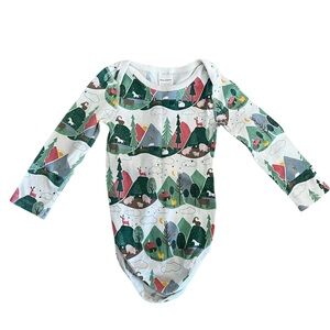 Hanna Andersson Snap Bodysuit Long Sleeve (90 cm/3T)